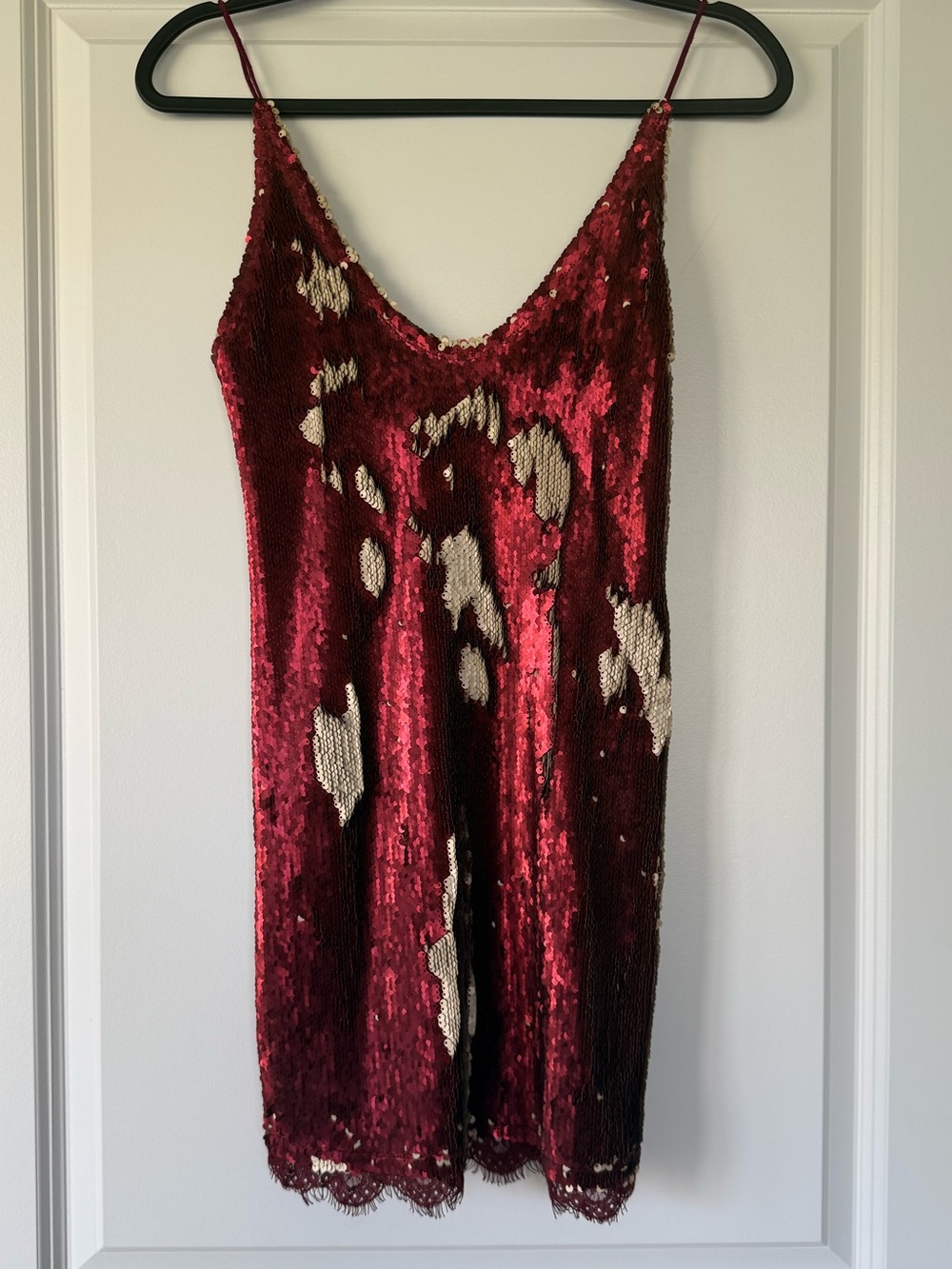 Free People Burgundy Textured Knit Top
